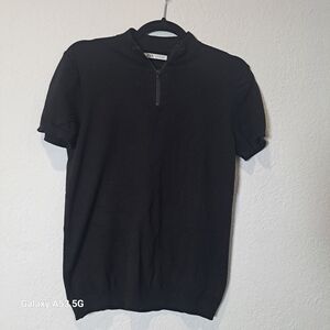 Zara Elegant Black knitted t-shirt